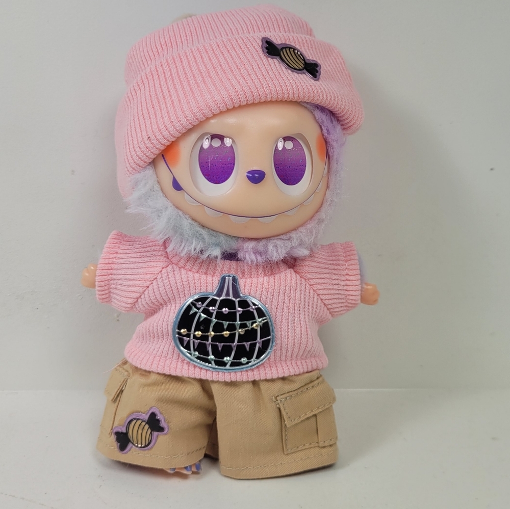 Labubu Adorable Pink Halloween Outfit